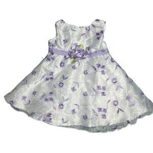 Girls Lavender Summer Time Tea Party Dress Size 6 to 9 Months